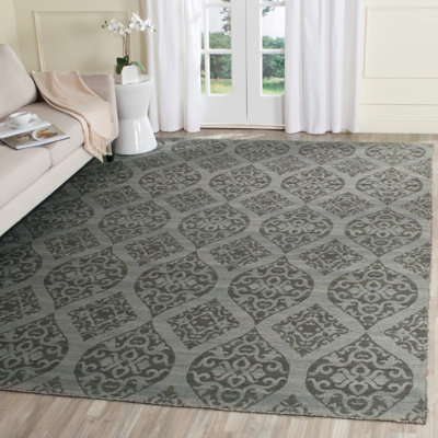 Tapis géométrique en laine tissé à la main Martim