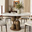 Ensemble de table de salle à manger, de table et de chaises pour 4 personnes Amberly-1040466016-1047014497-1047014499