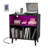 Mathea Record Player Stand with Open Storage with LED Light up to 300 Albums-785468876