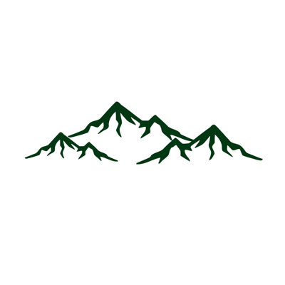 Décalcomanie murale de chambre à montagnes