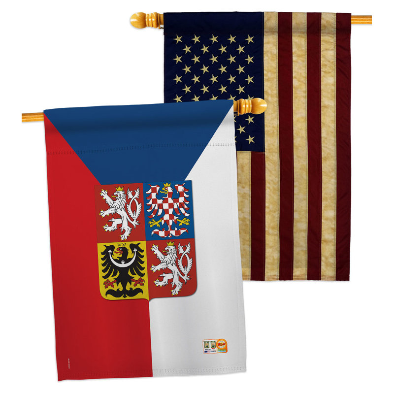 Drapeau de maison en polyester 2 côtés 3 pi 3 po x 2 pi 2 po