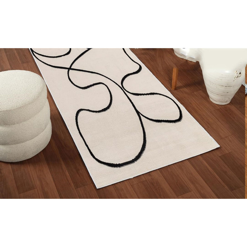 Rectangle 80 cm x 220 cm Floral Area Rug