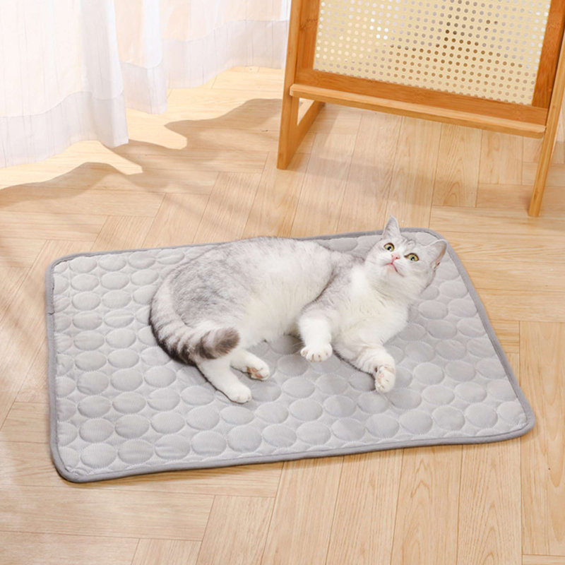 Coussin de refroidissement pour chien, H 0,4 po x l 21,3 po x P 26,9 po, Gris