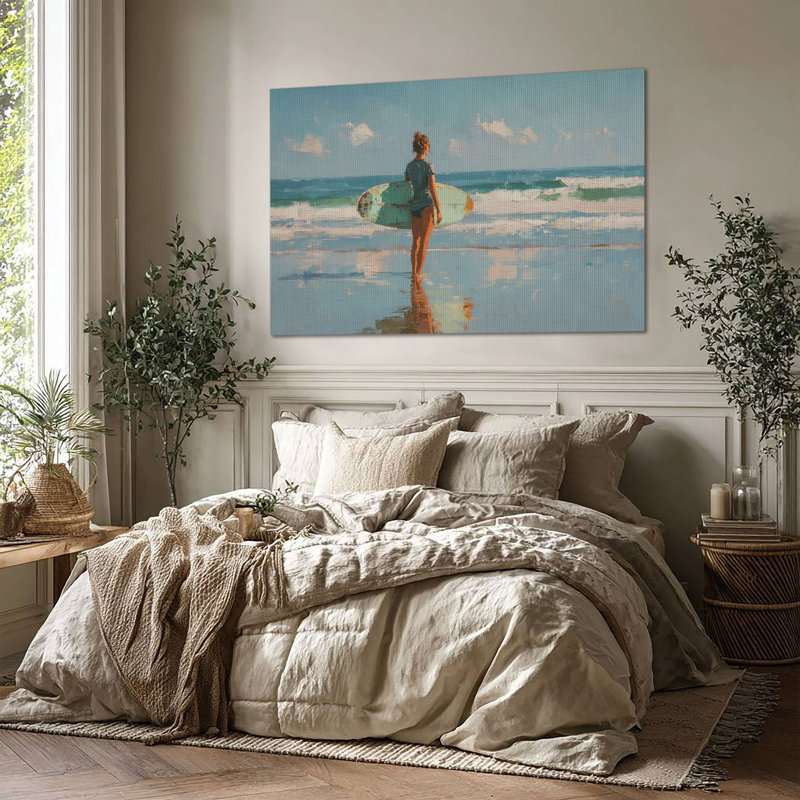 Toile tendue grand format Crashing Tide - Décoration de salon, de chambre à coucher ou de bureau, H 24 po x l 36 po