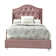 Lit simple en tissu rose