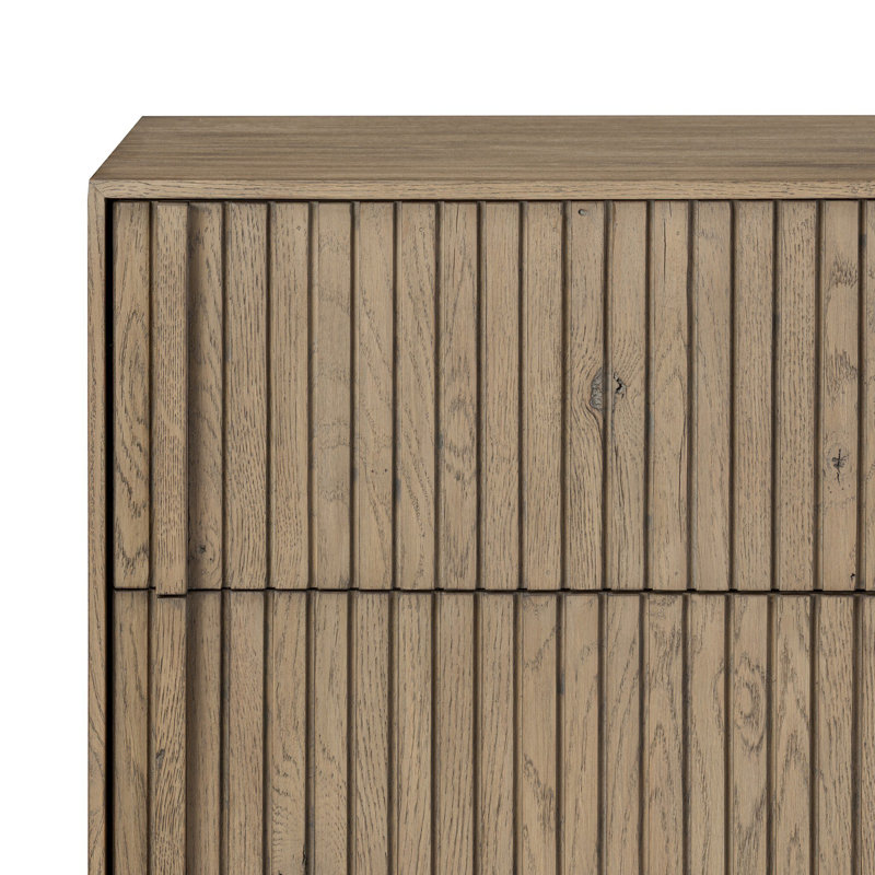 Leo 5 Drawer Dresser-Rustic Grey, Rustic Grey