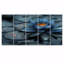 Ensemble de décorations murales bleues et bleues-122396618