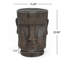 Table d'appoint d'extérieur, tabouret de table de bout à piédestal Moai, pour la maison