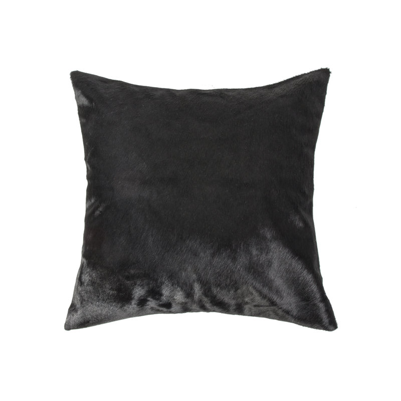 Throw Pillow, Black, 18" H x 18" W