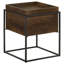 Table d'appoint carrée avec plateau amovible