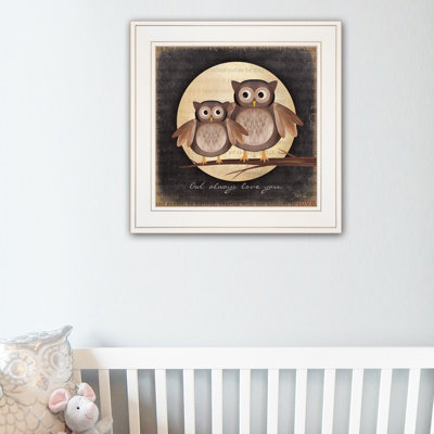 Owl Always Love & Need You Framed Wall Art for Living Room, Home Wall Décor Print By Marla Rae