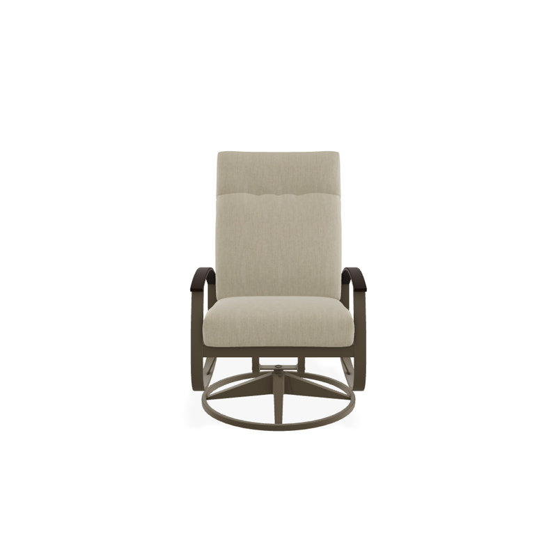 Chaise de patio pivotante avec coussins Askar, Bois de plage texturé, Husky, Kona P10