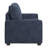 Beaulah Modern Fabric Upholstered Square Arm Loveseat-2097500473
