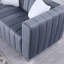 Canapé rembourré en velours de luxe avec 2 coussins Clifford 87,01 po, blanc-293635807-293635806