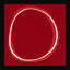 Red Circle par Alex Dunn - reproduction de cadre photo simple-186876325-186876330