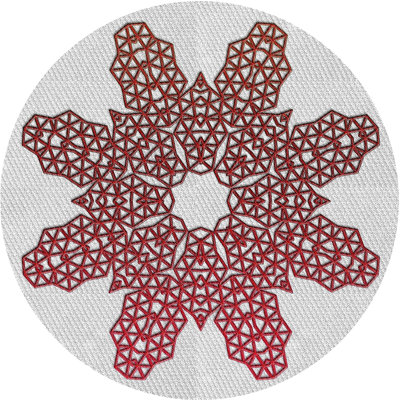 Tapis brun/beige tissé à la machine