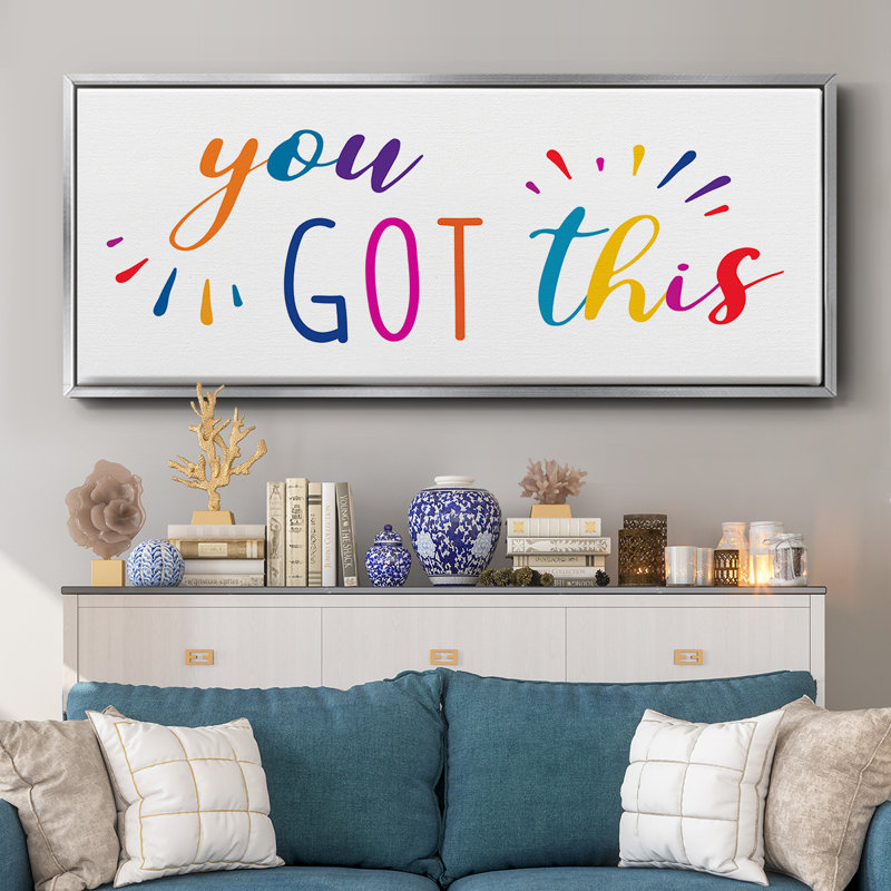 Rainbow Got This - Toile encadrée, H 12 po x l 30 po