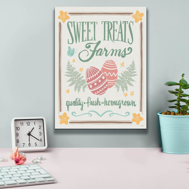«Spring Delight 3» par Anne Tavoletti, art mural sur toile, H 16 po x l 12 po x P 0,75 po