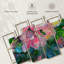 Ensemble de 4 pivoines abstraites sur toile-92828286