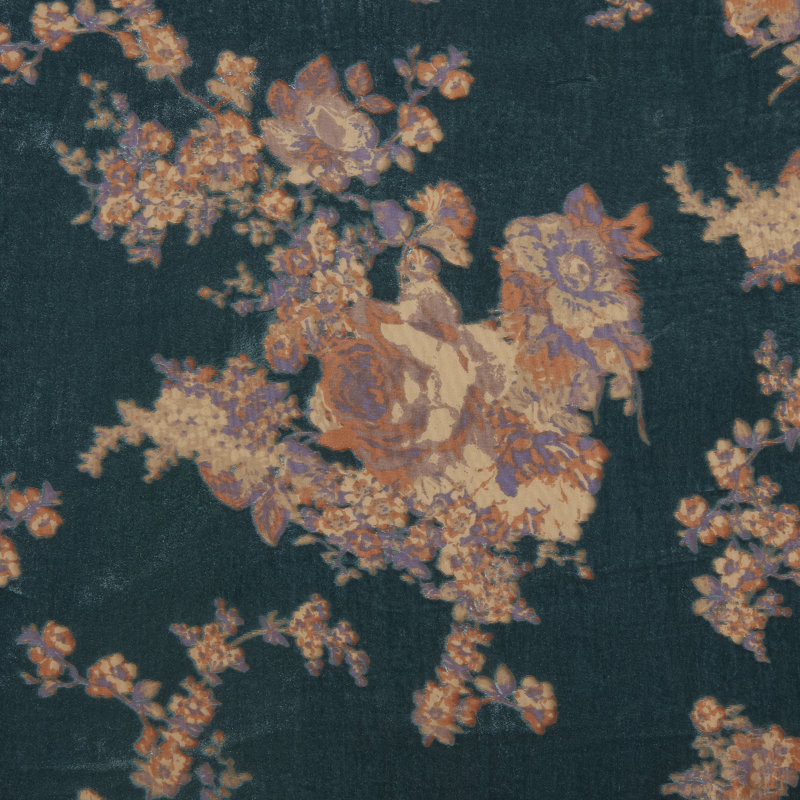 Coussin lombaire en soie synthétique à motif floral Josephine Classics