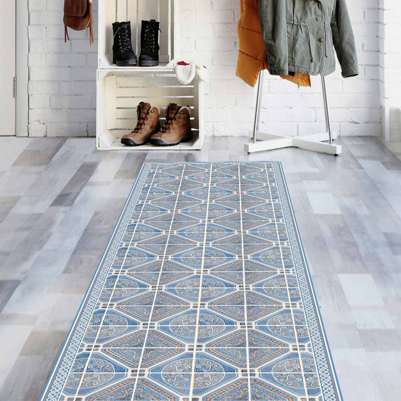 Bynoe Geometric Kitchen Mat, Runner 65 x 266cm