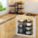 Ivy Bronx Adjustable-distance sink kitchen black storage rack | Wayfair ...