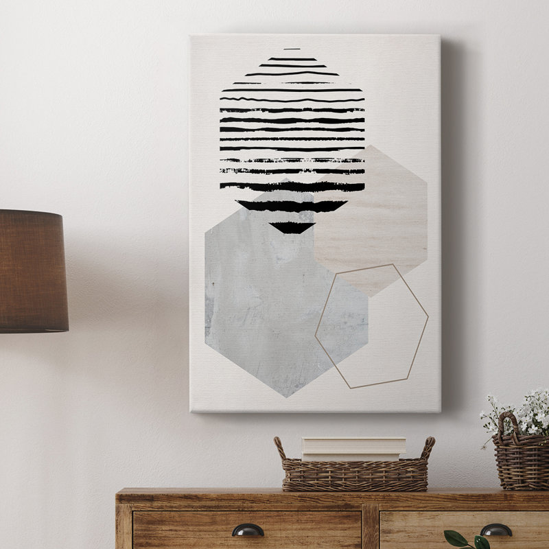 Affichage hexagonal II - galerie Cavas personnalisée, H 18 po x l 12 po