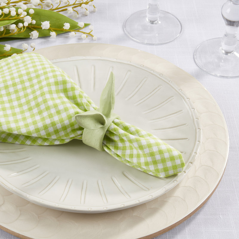 Rond de serviette Bunny Ears, Vert