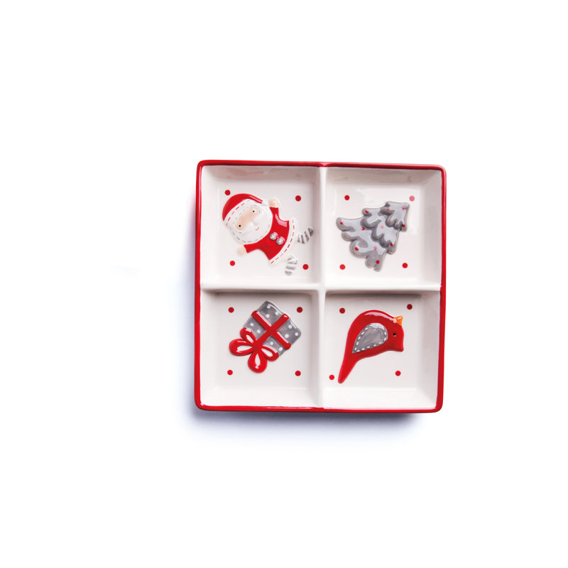 Excelsa Santa Claus Ceramic Condiment Server