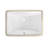 Lyon Ceramic Rectangular Undermount Bathroom Sink with Overflow in White