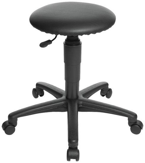 Adjustable Height Ergonomic Stool with Removable Casters/Wheels