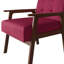 Chaise d'appoint en lin rose-1393147792