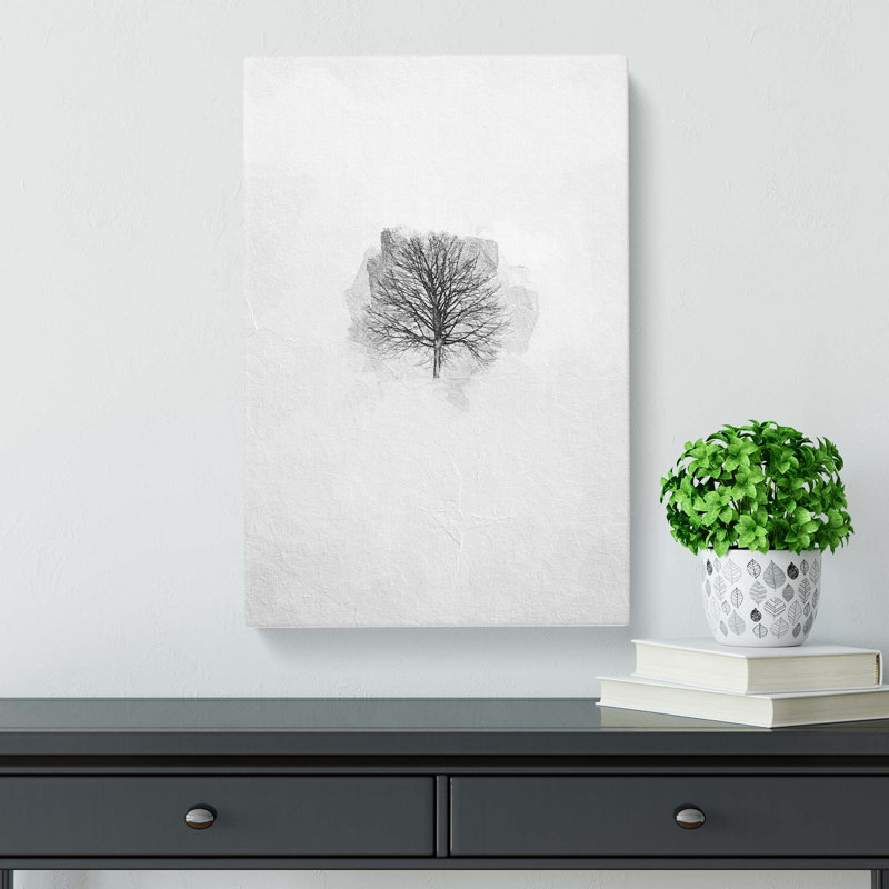 A Winter Tree in Abstract - Wrapped Canvas, 50cm H x 35cm W x 3cm D