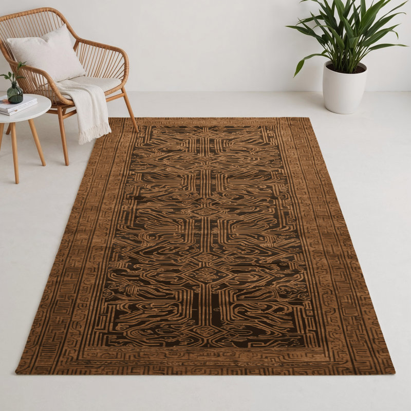 Tapis intérieur et extérieur ArtDeco, Rectangle 9 pi x 12 pi