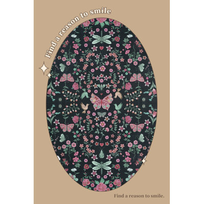 Tapis à motif floral moderne avec tapis à poils courts et facile d'entretien - Idéal pour le salon, la chambre à coucher, la salle à manger, la salle de jeux, le bureau et la décoration intérieure