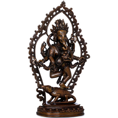 Shadbhuja Ganesha dansant à six mains népalais