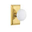 Studio Plate with White Porcelain Door Knob-1248458449-1244069290