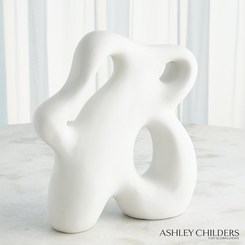 Ronan Sculpture-Matte White-Lg