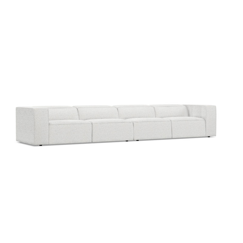 Bliss Sectional, White Polyester