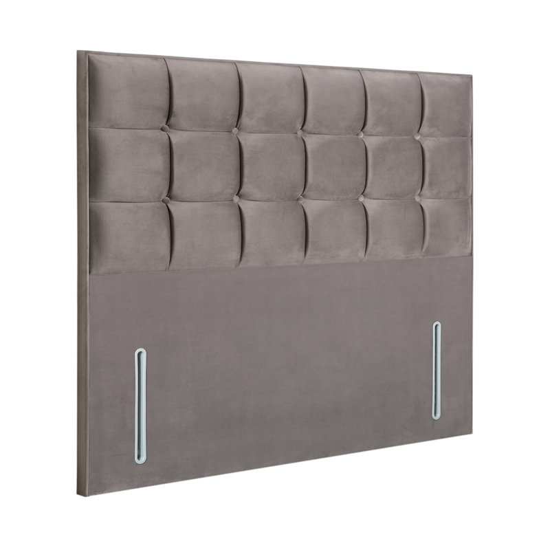 Upholstered Headboard, Double (4'6'), Mole, Velvet