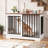 47.2''W Sturdy Large Dog Crate Furniture with 2 Feeding Bowls-752089198