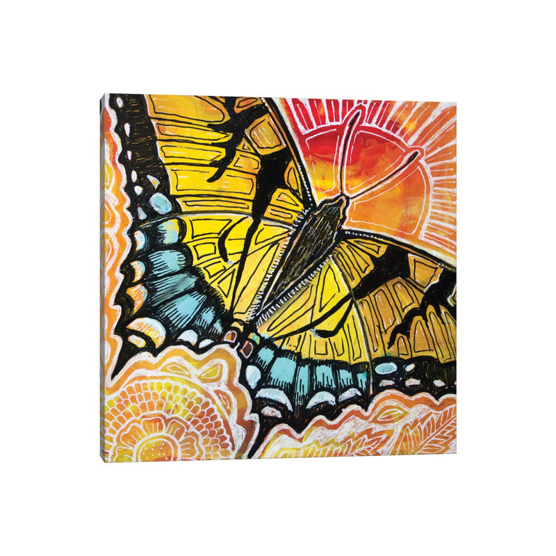 Swallowtail by Lynnette Shelley - Wrapped Canvas Painting, 30.48 cm H x 30.48 cm W