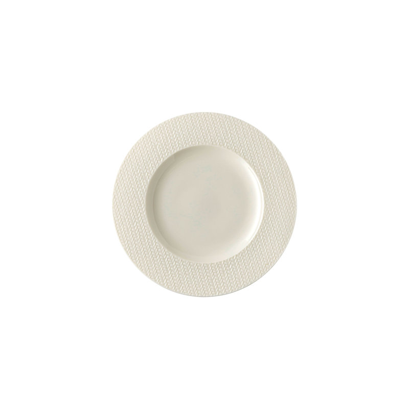 Kumi Porcelain Bread And Butter Plate, White