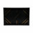 Terrera Serving Tray Set Resin/Wood/Metal Geometric Gold Detailing 24" Wide Black/Gold Finish Home/Office Use Set of 3