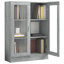 Vitrine vidaXL, bois d'ingénierie, verre moyen-857598752