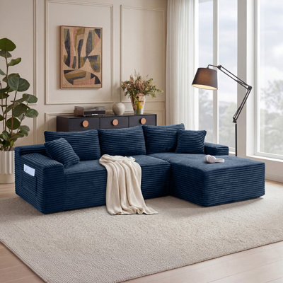 Canapé modulaire Cloud avec méridienne en L