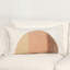 Rahun 14x26 Hand-Dip Dyed Fabric Ivory Throw Pillow
