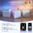Ashten 19.7'' W Nightstand With 3D Mirror Abyss & Rgb Lighting, 2-Drawer Bedside Table With Hidden Storage And Human Sensor Light-1526823910