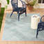 Tapis d'extérieur bleu / crème NICOLE MILLER New York-108565590