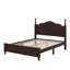 Lit plateforme en bois de style rétro avec support en lattes de bois-70188278-70188273